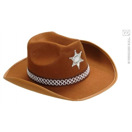 SOMBRERO SHERIFF MARRÓN