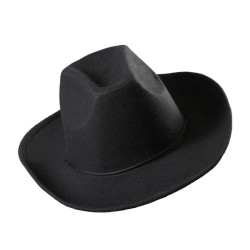 SOMBRERO VAQUERO  FIELTRO  NEGRO            