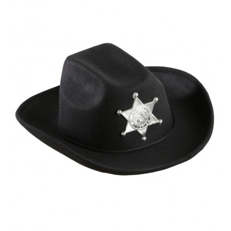 SOMBRERO VAQUERO FIELTRO INFANTIL NEGRO