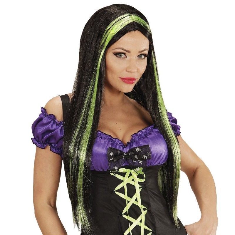 PELUCA LISA LARGA CON MECHAS