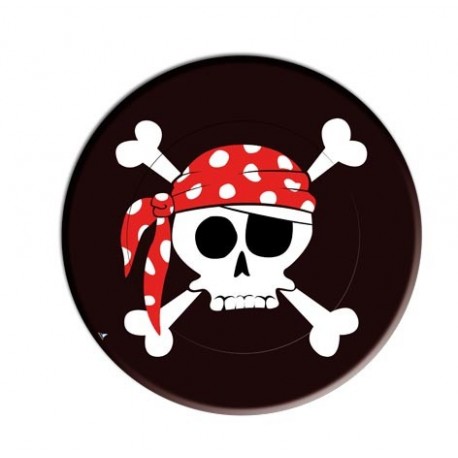 PLATOS PIRATAS GRANDES 23 CM