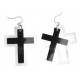 PENDIENTES CRUZ NEGRO