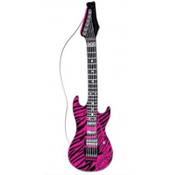 GUITARRA CEBRA ROSA HINCHABLE