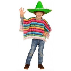 PONCHO MEJICANO INFANTIL