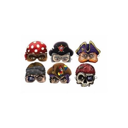 CARETAS PIRATAS DE CARTÓN