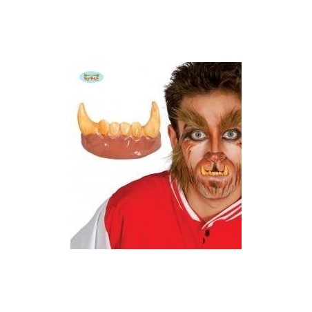 DIENTES CON COLMILLOS HOMBRE LOBO