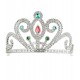 TIARA DE PLATA CON GEMAS