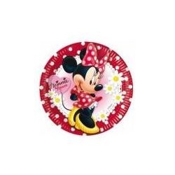 PLATOS MINNIE ROJO 20CM PARA CUMPLEAÑOS