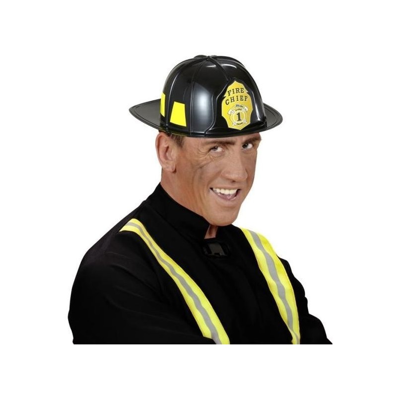 CASCO BOMBERO NEGRO