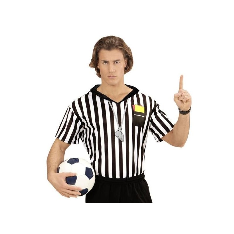 WEARCOG Paquete de 2 camisetas de árbitro para hombre | Camiseta de árbitro  de media manga para fútbol, baloncesto, fútbol | Camiseta de disfraz de