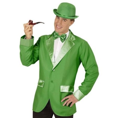 PAJARITA VERDE LENTEJUELAS CON LUZ