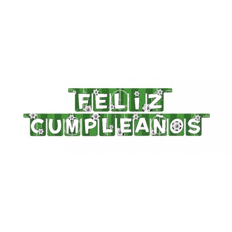 GUIRNALDA FELIZ CUMPLEAÑOS FÚTBOL GOOL