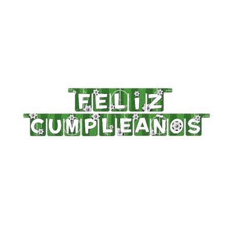 GUIRNALDA FELIZ CUMPLEAÑOS FÚTBOL GOOL