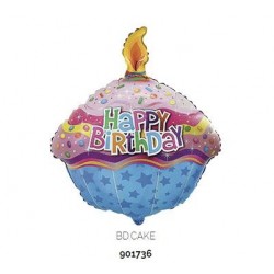 GLOBOS FOIL HAPPY BIRTHDAY CUPCAKE