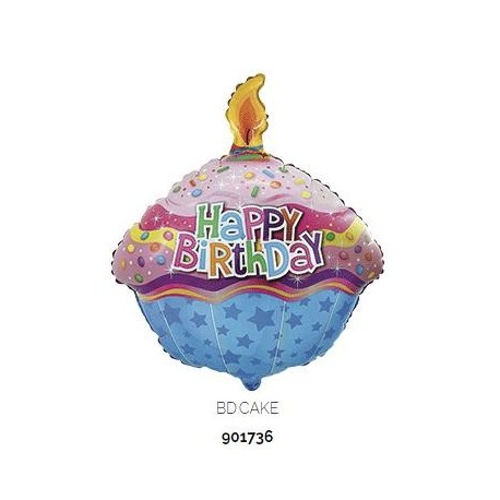 GLOBOS FOIL HAPPY BIRTHDAY CUPCAKE