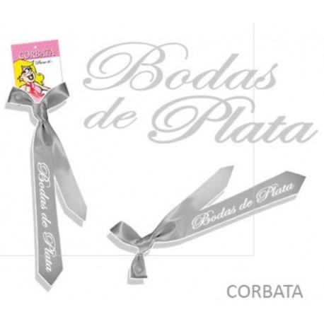 CORBATA " BODAS DE PLATA"