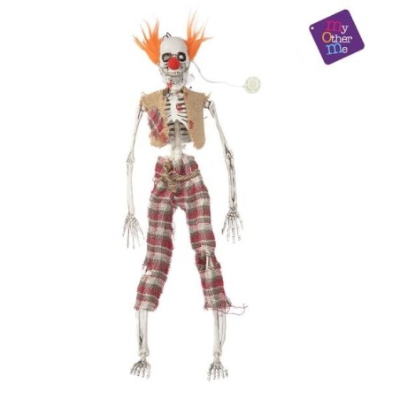 ESQUELETO PAYASO CON LUZ
