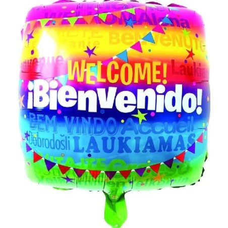 GLOBOS FOIL BIENVENIDO