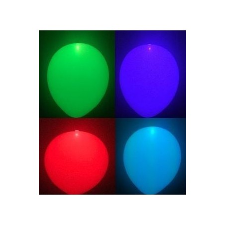 GLOBOS LÁTEX CON LED ARCOIRIS