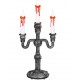 CANDELABRO CALAVERAS CON VELAS SANGRIENTAS