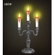 CANDELABRO CALAVERAS CON VELAS SANGRIENTAS