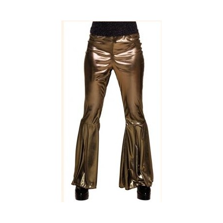 PANTALÓN DISCO DORADO MUJER