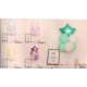 GLOBOS PASTEL ESTRELLA CON SOPORTE