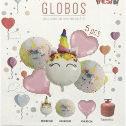 GLOBOS FOIL UNICORNIO