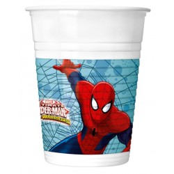 VASOS DE PLÁSTICO SPIDERMAN