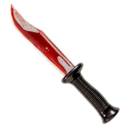 CUCHILLO MACHETE ENSANGRENTADO 33 CM