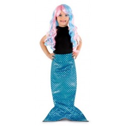 COLA DE SIRENA AZUL INFANTIL