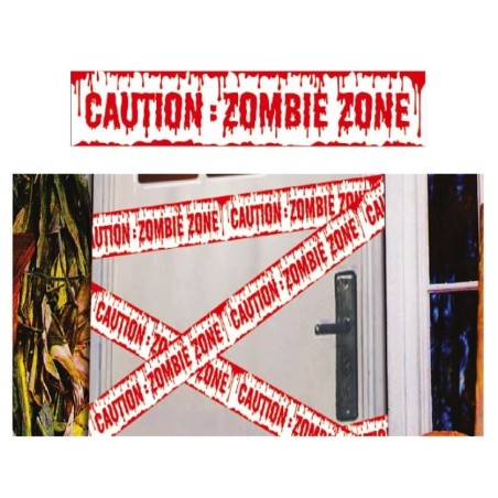 CINTA "CAUTION: ZOMBIE ZONE"                      
