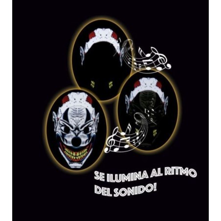 CARETA PAYASO CON LUZ