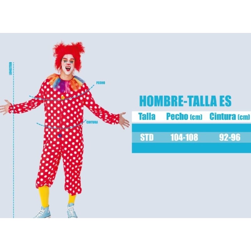 DISFRAZ PAYASO TARADO ADULTO