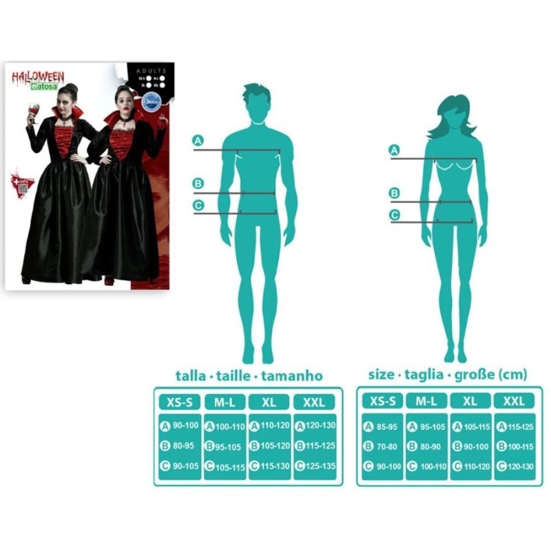 DISFRAZ DE VAMPIRESA ADULTO