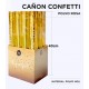 CAÑÓN CONFETI COLOR 40 CM 