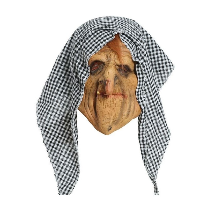 CARETA  DE BRUJA CON CAPUCHA