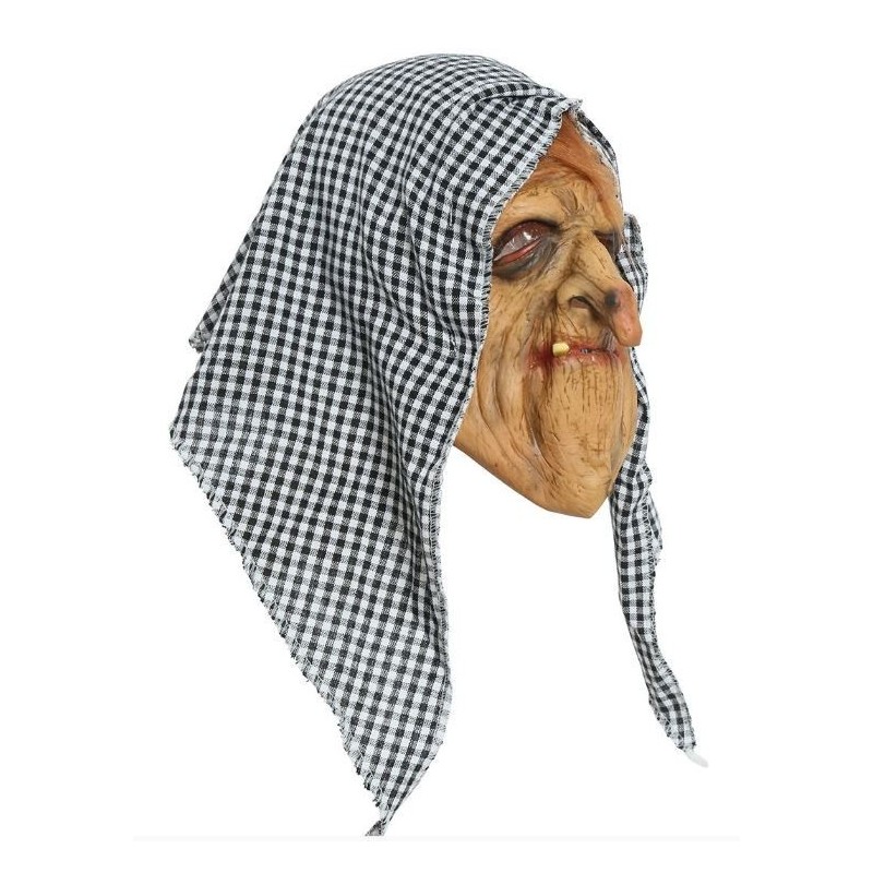 CARETA  DE BRUJA CON CAPUCHA