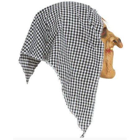 CARETA  DE BRUJA CON CAPUCHA