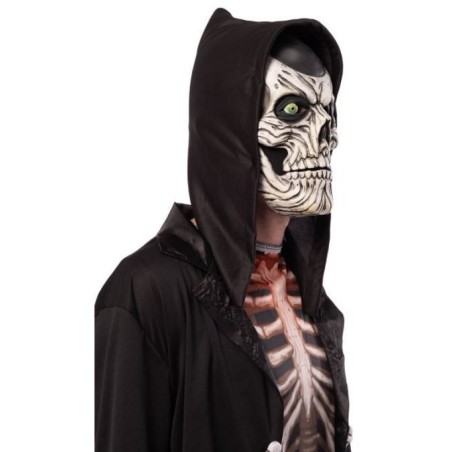CARETA CALAVERA FANTASMA CON CAPUCHA CARETA CALAVERA FANTASMA CON CAPUCHA