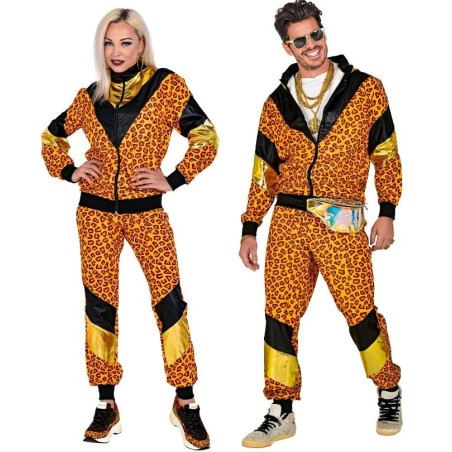 DISFRAZ CHANDAL LEOPARDO DE LOS 80 ADULTO