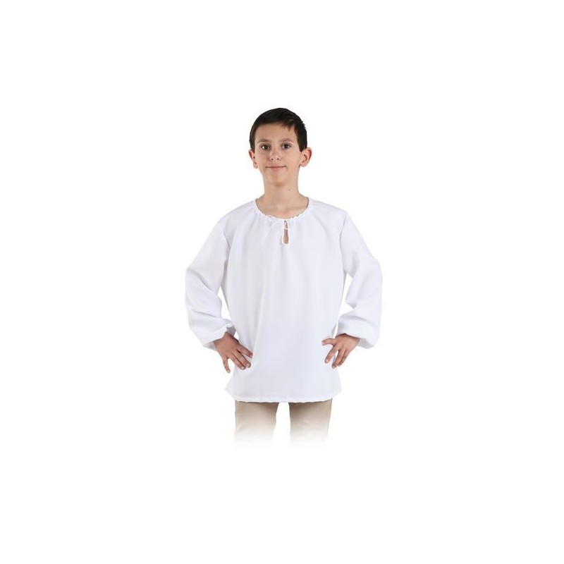 CAMISA MEDIEVAL BLANCA INFANTIL Y ADULTO