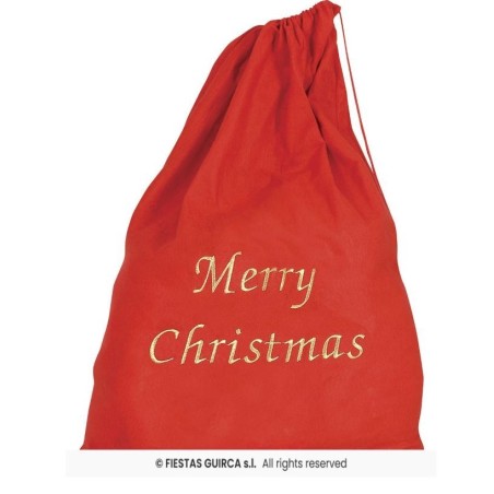 SACO PAPÁ NOEL ROJO 60 X 95 CM