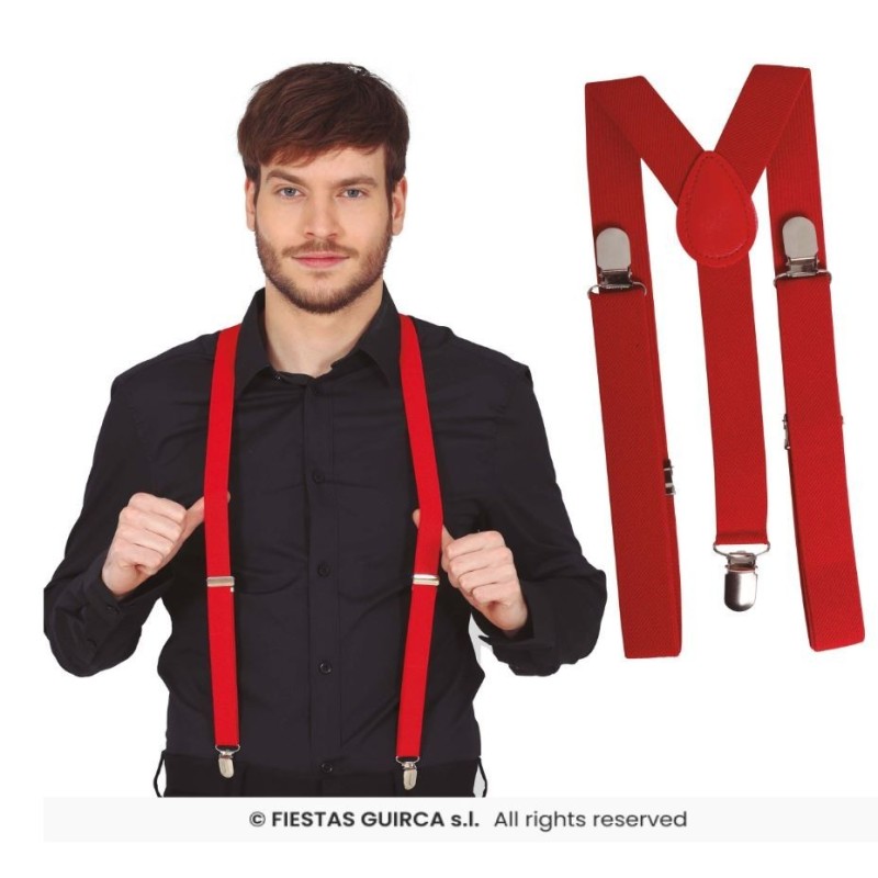 TIRANTES ROJOS ADULTO 