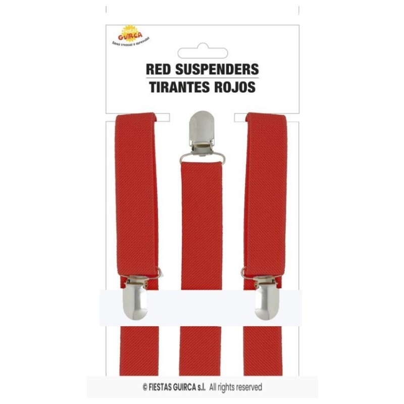 TIRANTES ROJOS ADULTO 