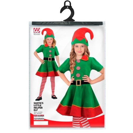DISFRAZ DE ELFO AYUDANTE DE SANTA CLAUS INFANTIL
