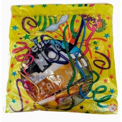 BOLSA DE COTILLÓN PELUCA CORBATA LED 2