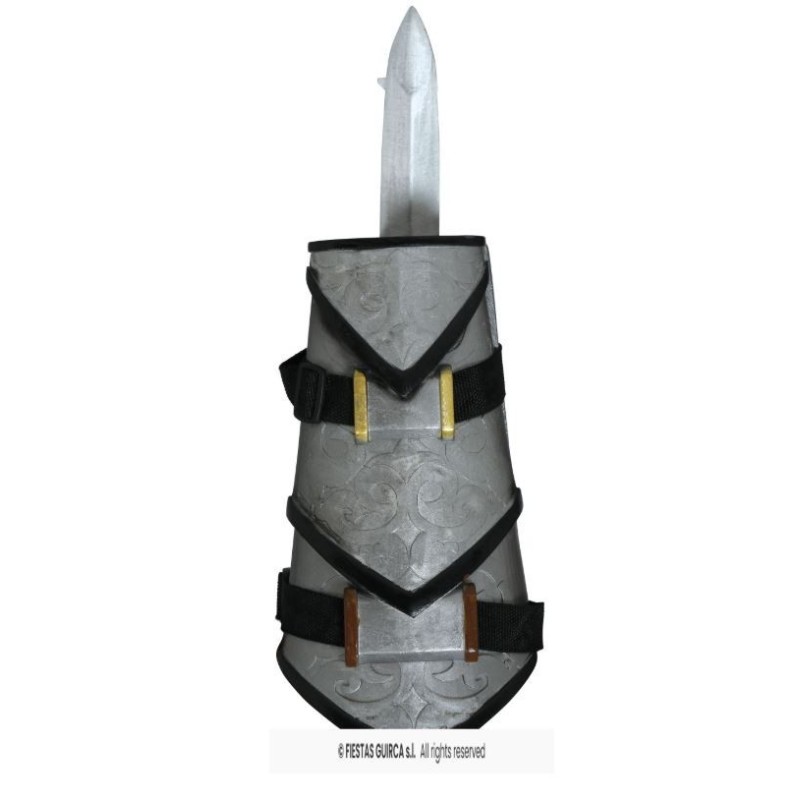 BRAZALETE CON PUÑAL NINJA RETRÁCTIL, 30 CM
