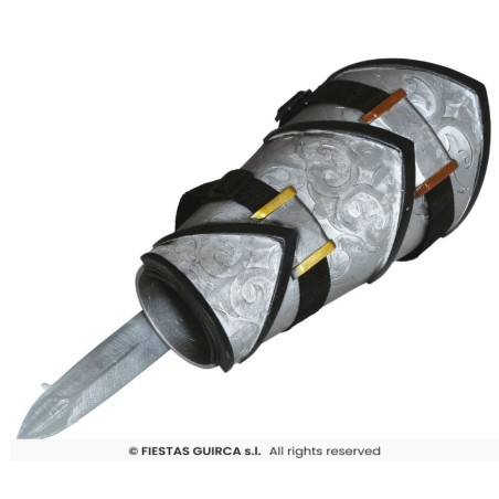 BRAZALETE CON PUÑAL NINJA RETRÁCTIL, 30 CM