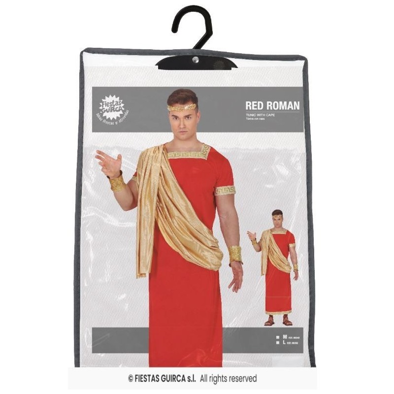 DISFRAZ DE ROMANO ROJO ADULTO